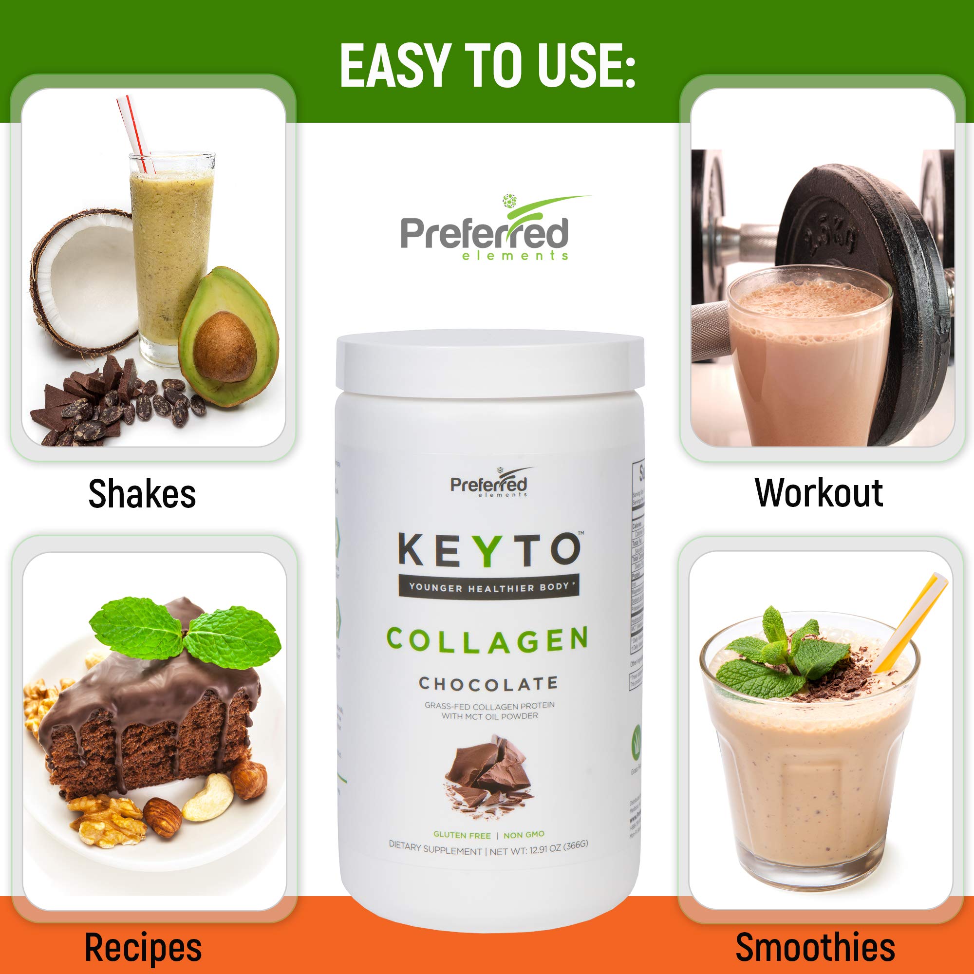 Preferred Elements KEYTO Collagen Drink ingredients list