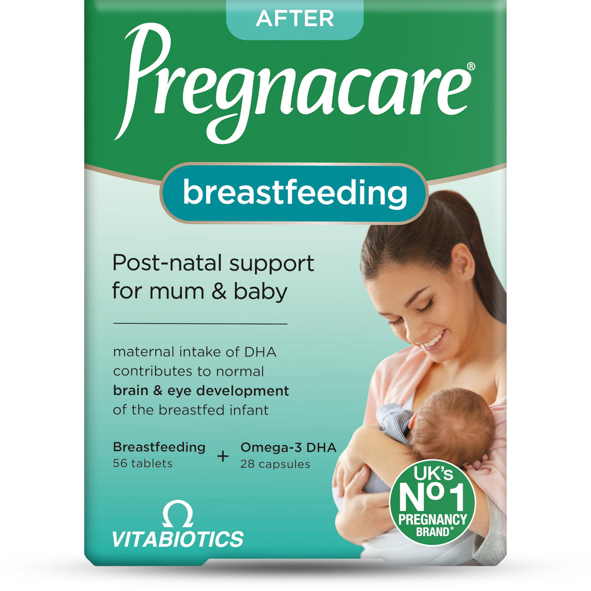 Pregnacare Breast-Feeding multivitamins 56 tabs packaging front view
