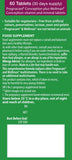 Pregnacare Conception tablet ingredients list on packaging