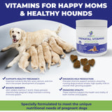 PREGNAPAWS Prenatal Vitamins for Dogs packaging side view