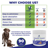 PREGNAPAWS Prenatal Vitamins for Dogs soft chews in a bowl