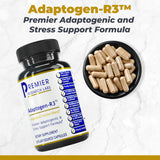 Premier Research Labs Adaptogen-R3 supplement bottle side view