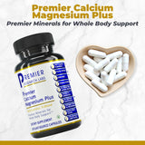 Premier Research Labs Calcium Magnesium Plus supplement side view