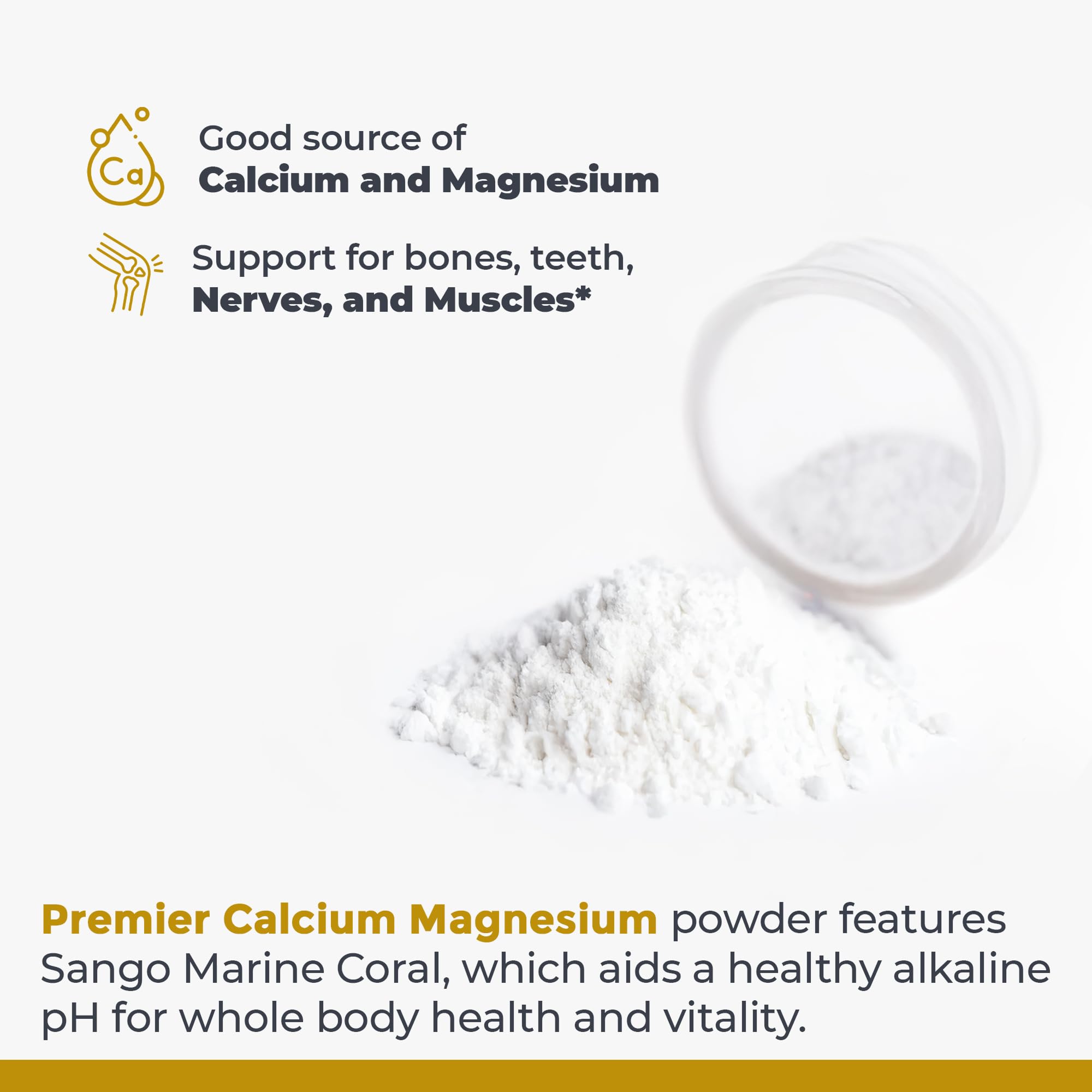 Premier Research Labs Calcium Magnesium Supplement bottle with capsules