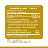Premier Research Labs CoQ10 PQQ Complex capsules on a wooden table