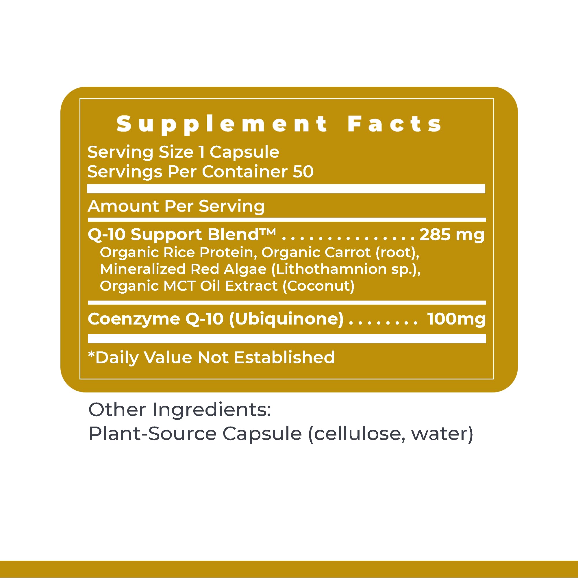 Premier Research Labs CoQ10 Supplement packaging and capsules