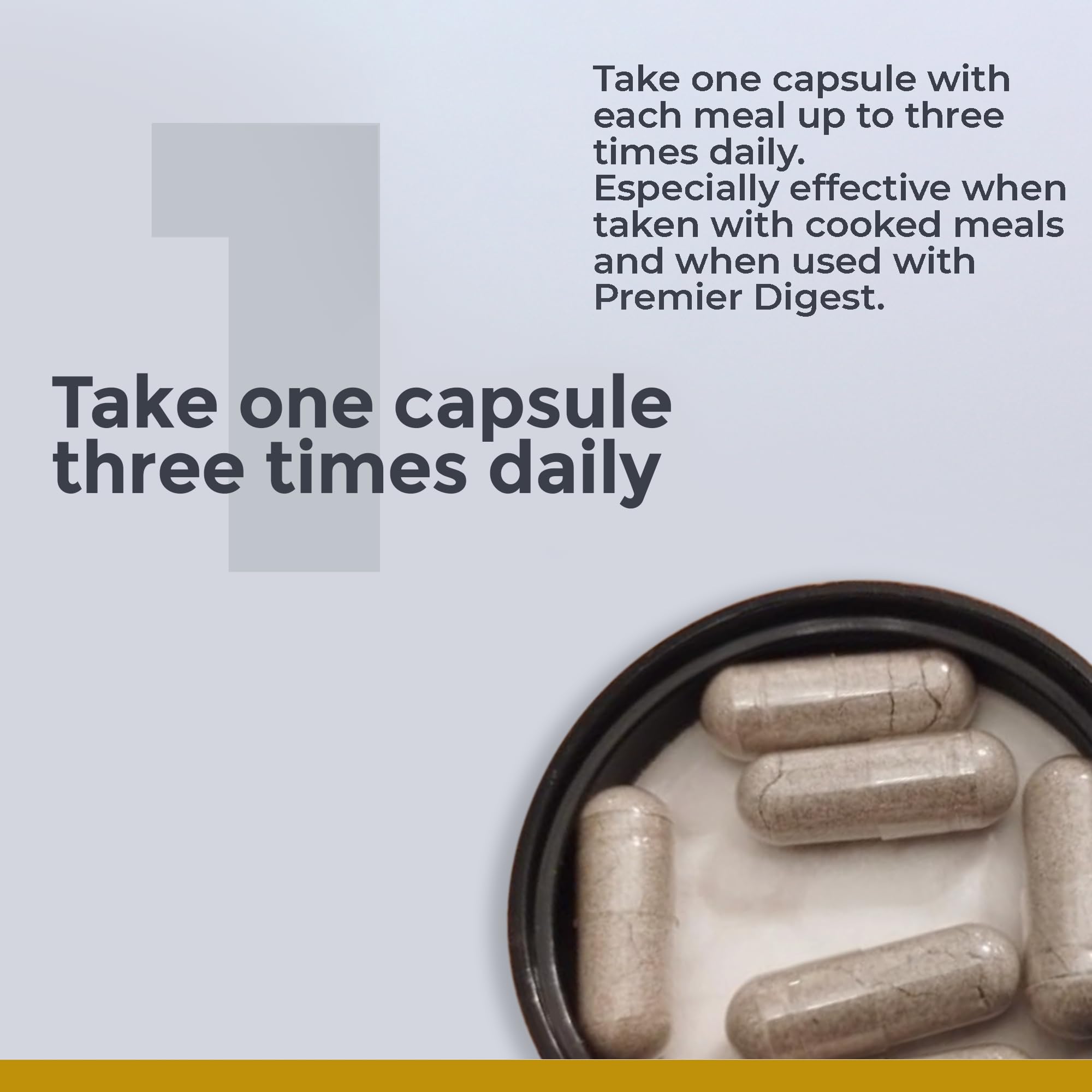 Premier Research Labs daily-SP Multi-Enzymes capsules close-up