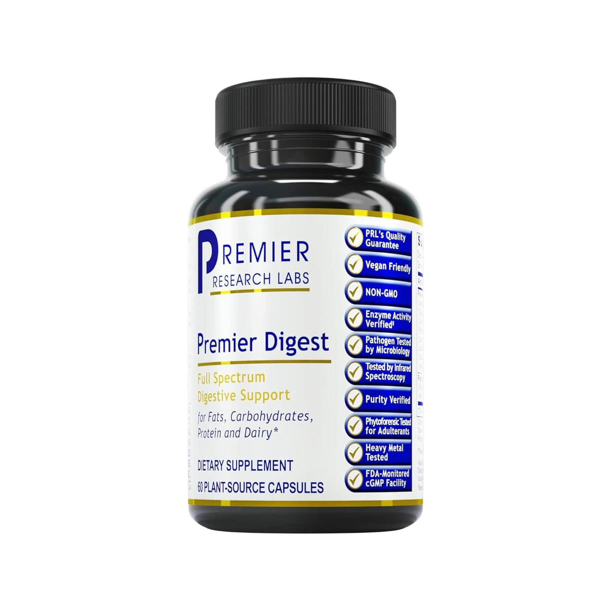 Premier Research Labs Full-Spectrum daily Enzymes 50g front view