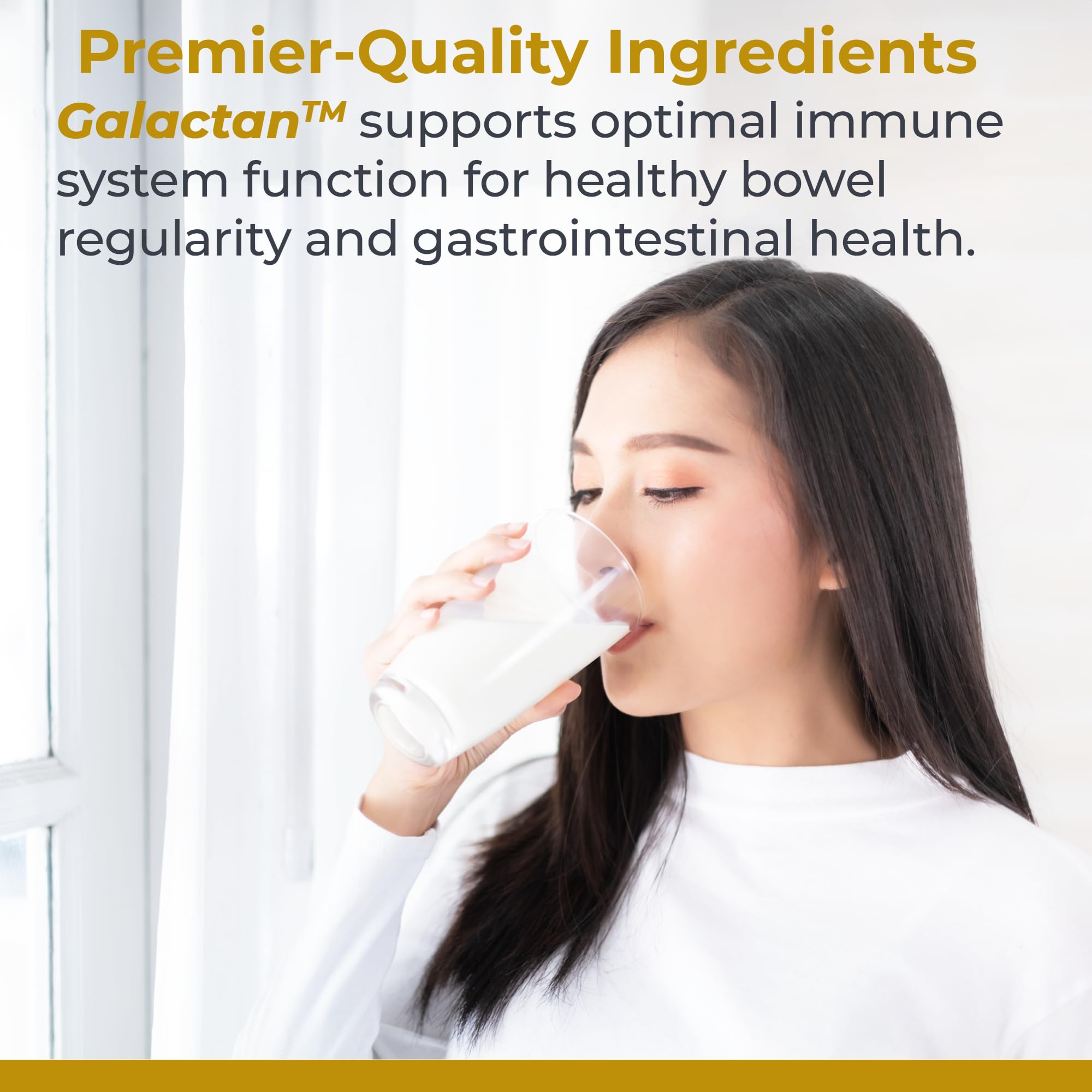 Premier Research Labs Galactan Prebiotic Powder scoop and powder