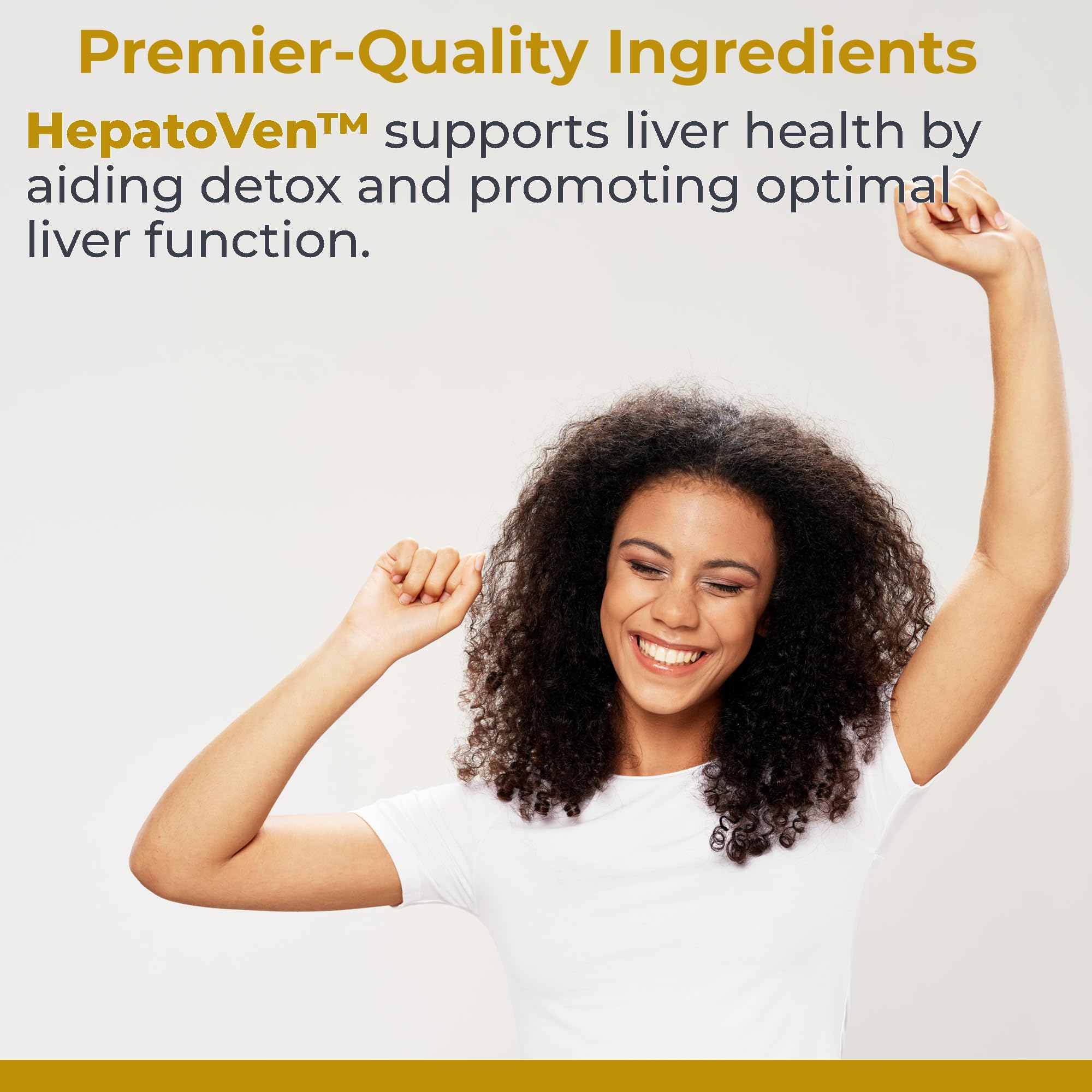 Premier Research Labs HepatoVen Milk Thistle supplement back view
