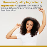 Premier Research Labs HepatoVen Milk Thistle supplement back view