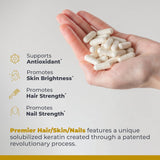 Premier Research Labs Keratin Supplement back label