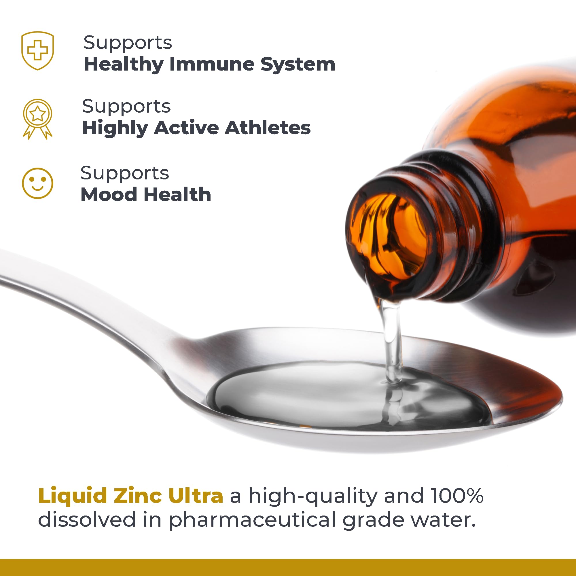 Premier Research Labs Liquid Zinc Drops 25mg with measuring spoon