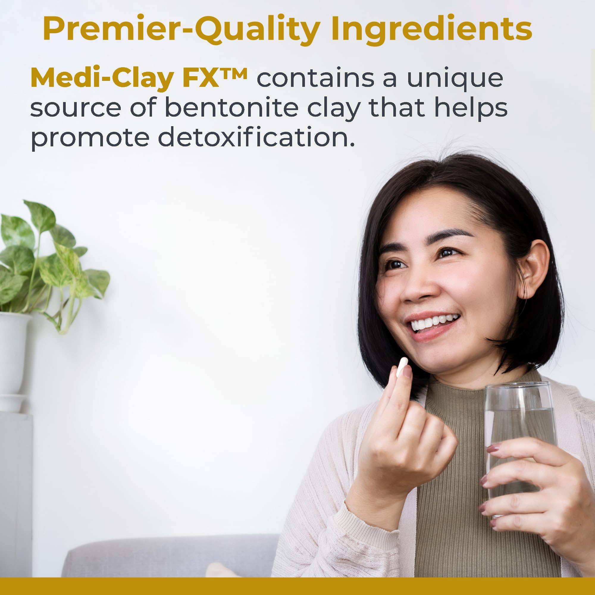 Premier Research Labs Medi-Clay-FX Bentonite Capsules bottle with label