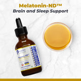 Premier Research Labs Melatonin-ND liquid supplement bottle side view
