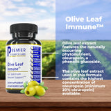 Premier Research Labs Olive Leaf Extract 500mg Capsules side view