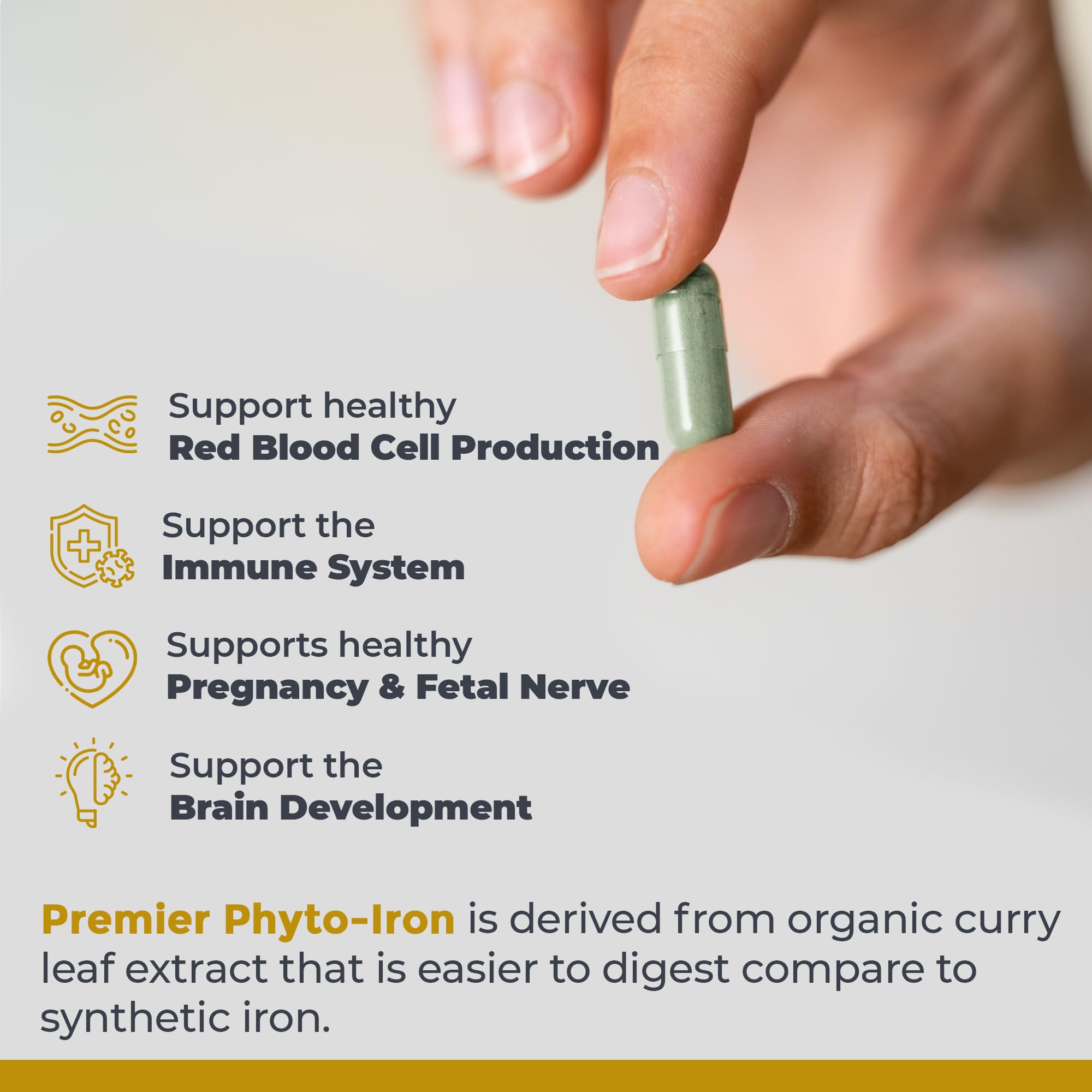 Premier Research Labs Phyto-Iron supplement label close-up