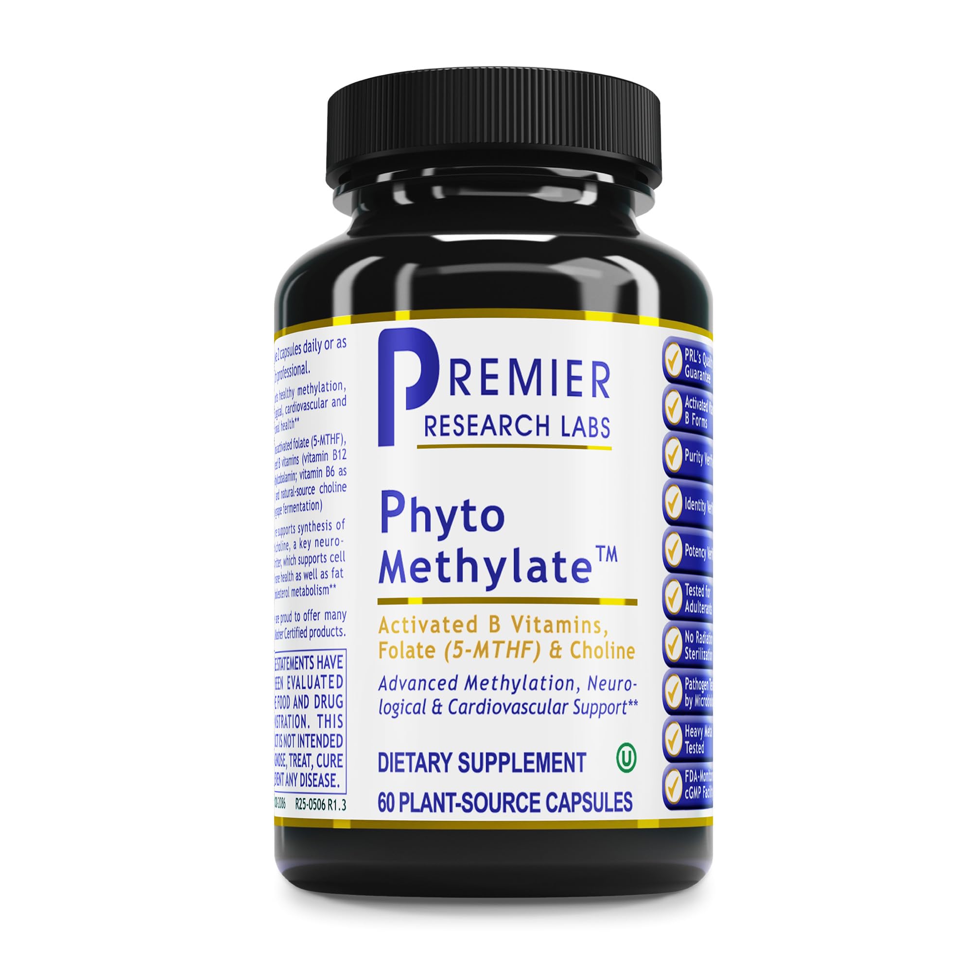 Premier Research Labs Phyto Methylate B-Complex Multivitamin front view