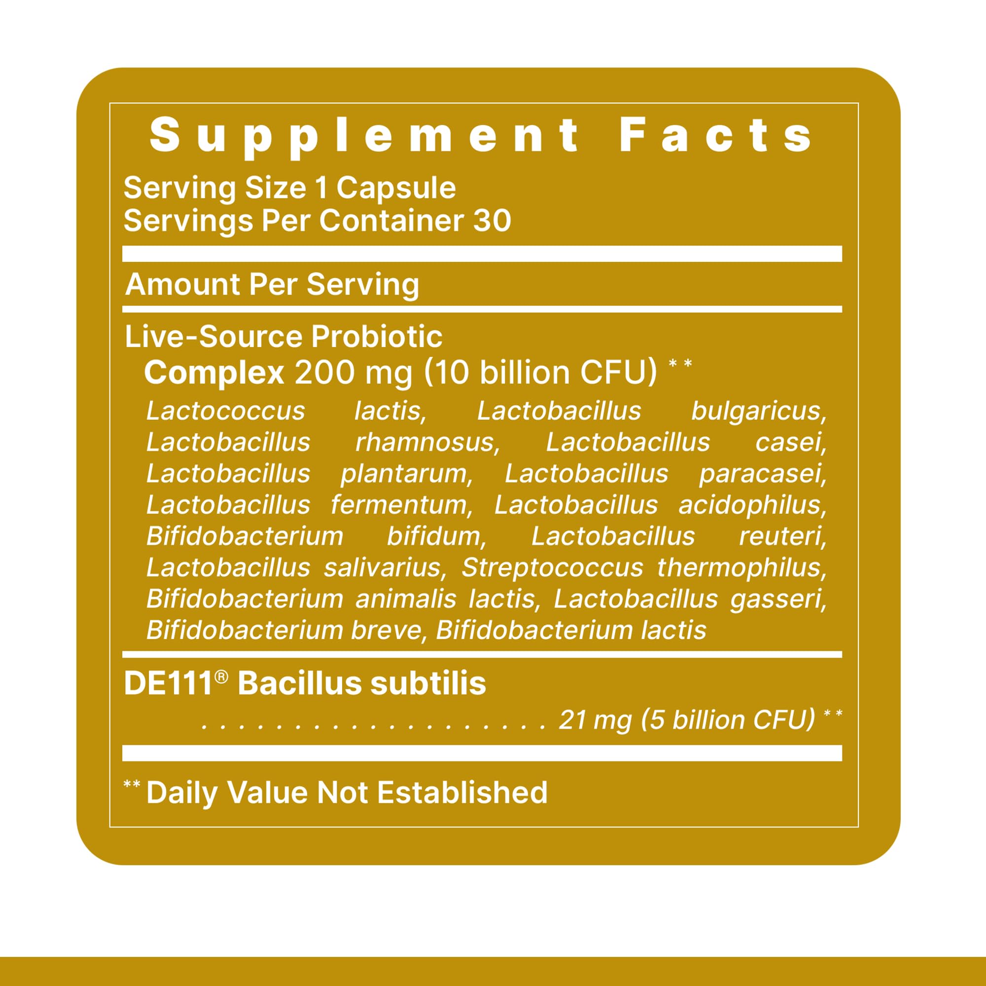 Premier Research Labs Probiotic Supplement capsule opened to show contents