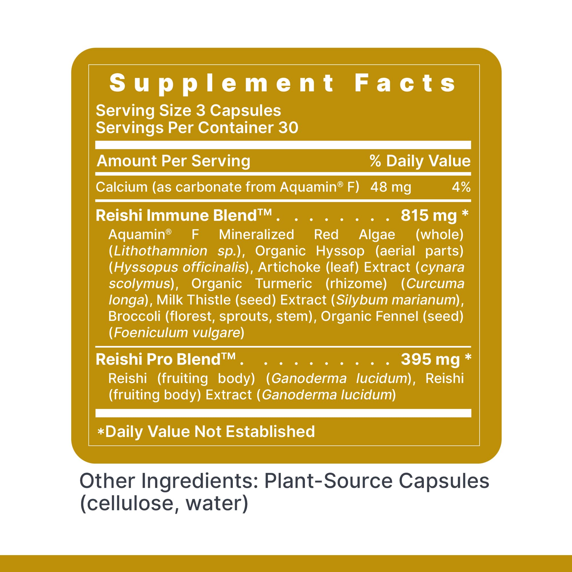 Premier Research Labs Reishi Mushroom Capsules in a lifestyle setting
