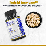 Premier Research Labs Reishi Mushroom Capsules side view