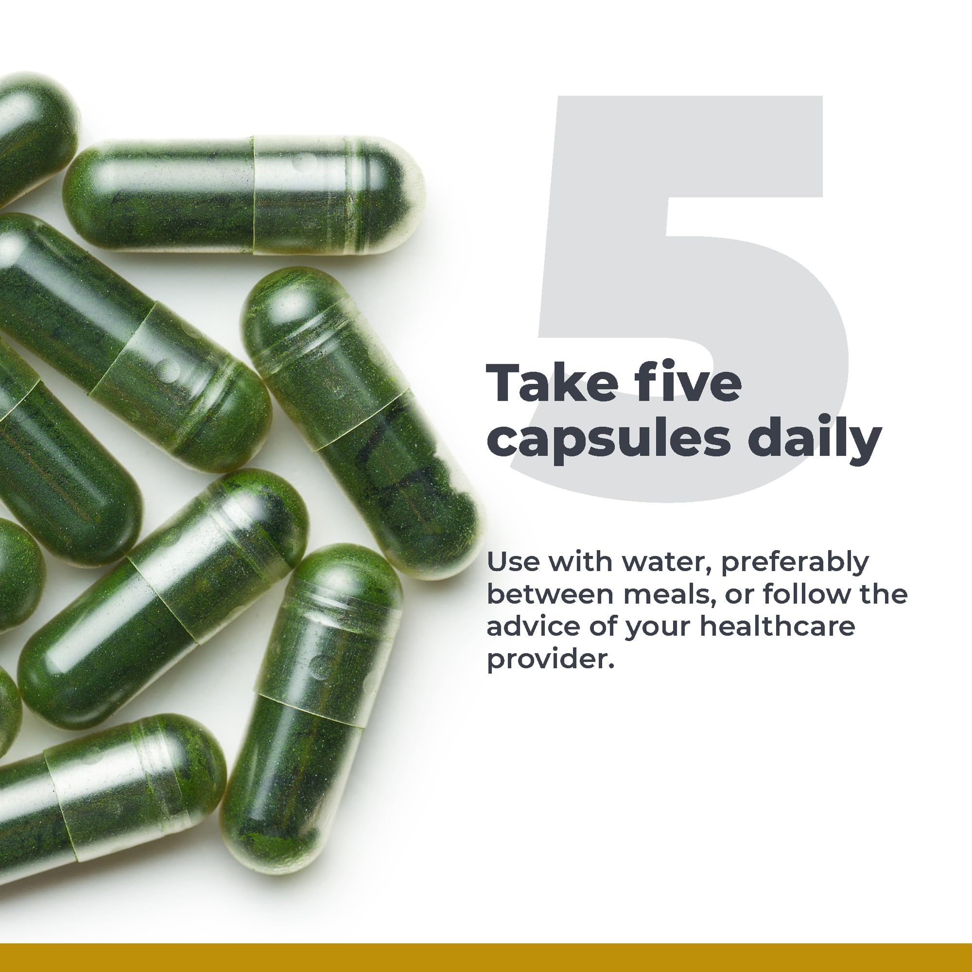 Premier Research Labs Super Greens Supplement 100g capsules on a wooden table