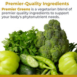 Premier Research Labs Super Greens Supplement 100g capsules with organic ingredients