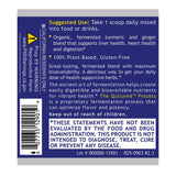 Premier Research Labs Turmeric and Ginger Supplement 191g scoop and powder
