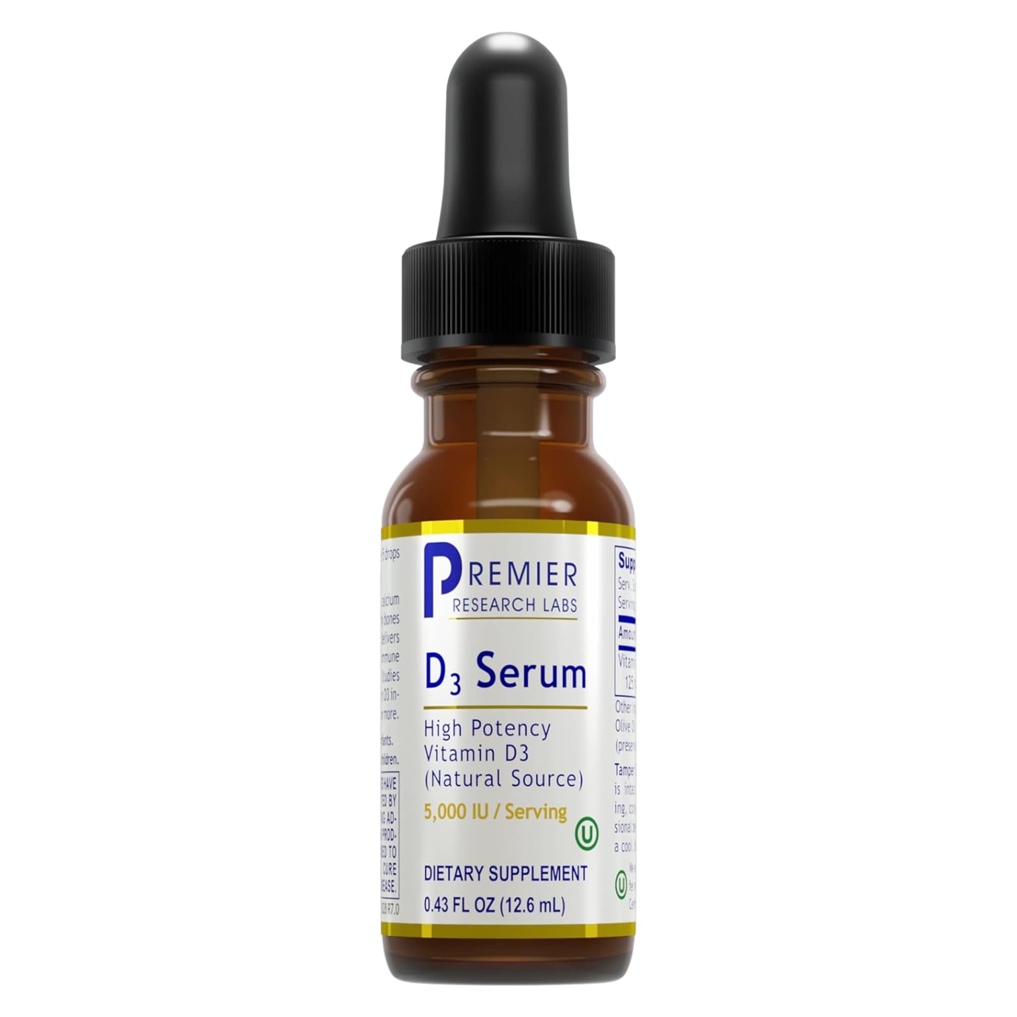 Premier Research Labs Vitamin D3 Serum 5000 IU front view