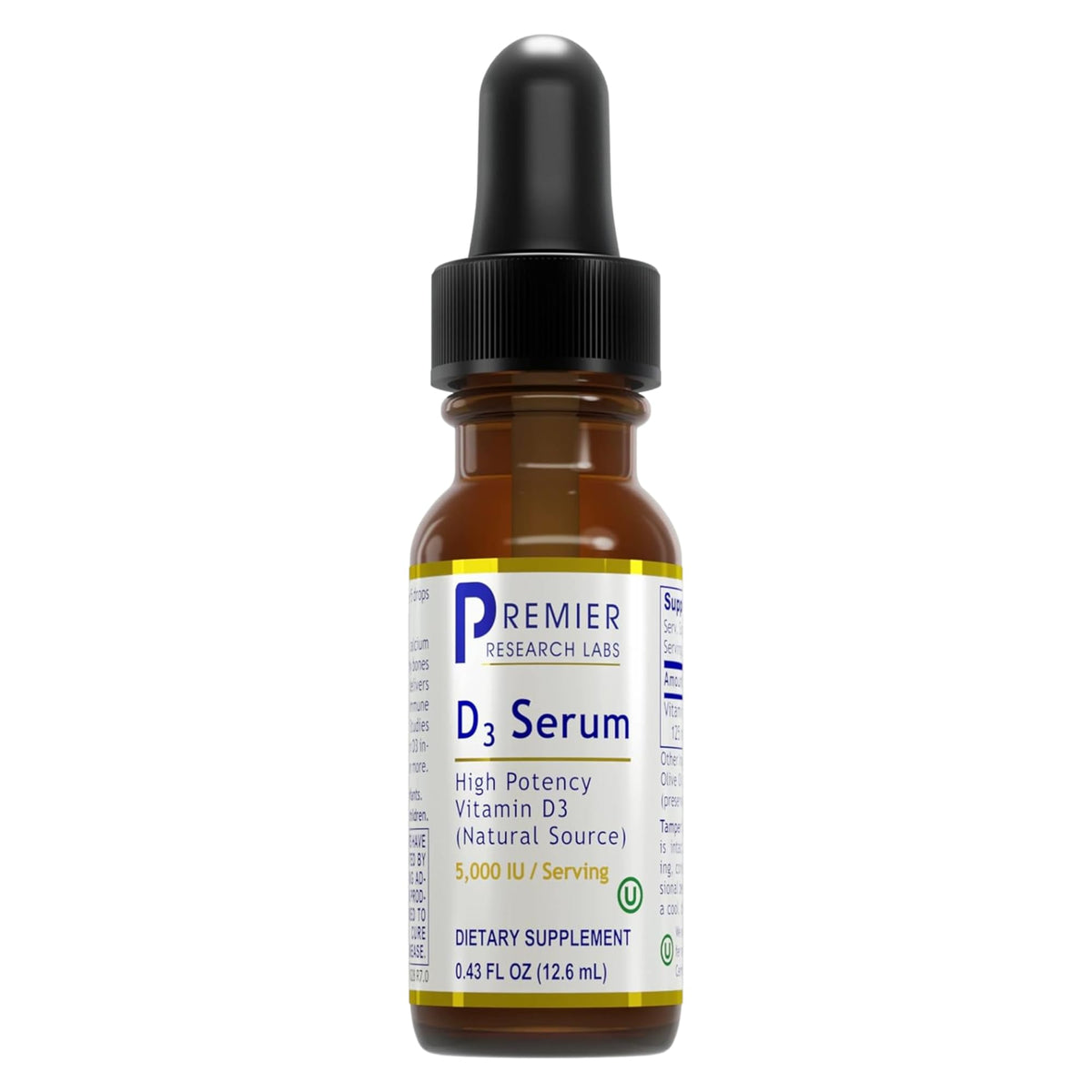 Premier Research Labs Vitamin D3 Serum 5000 IU front view