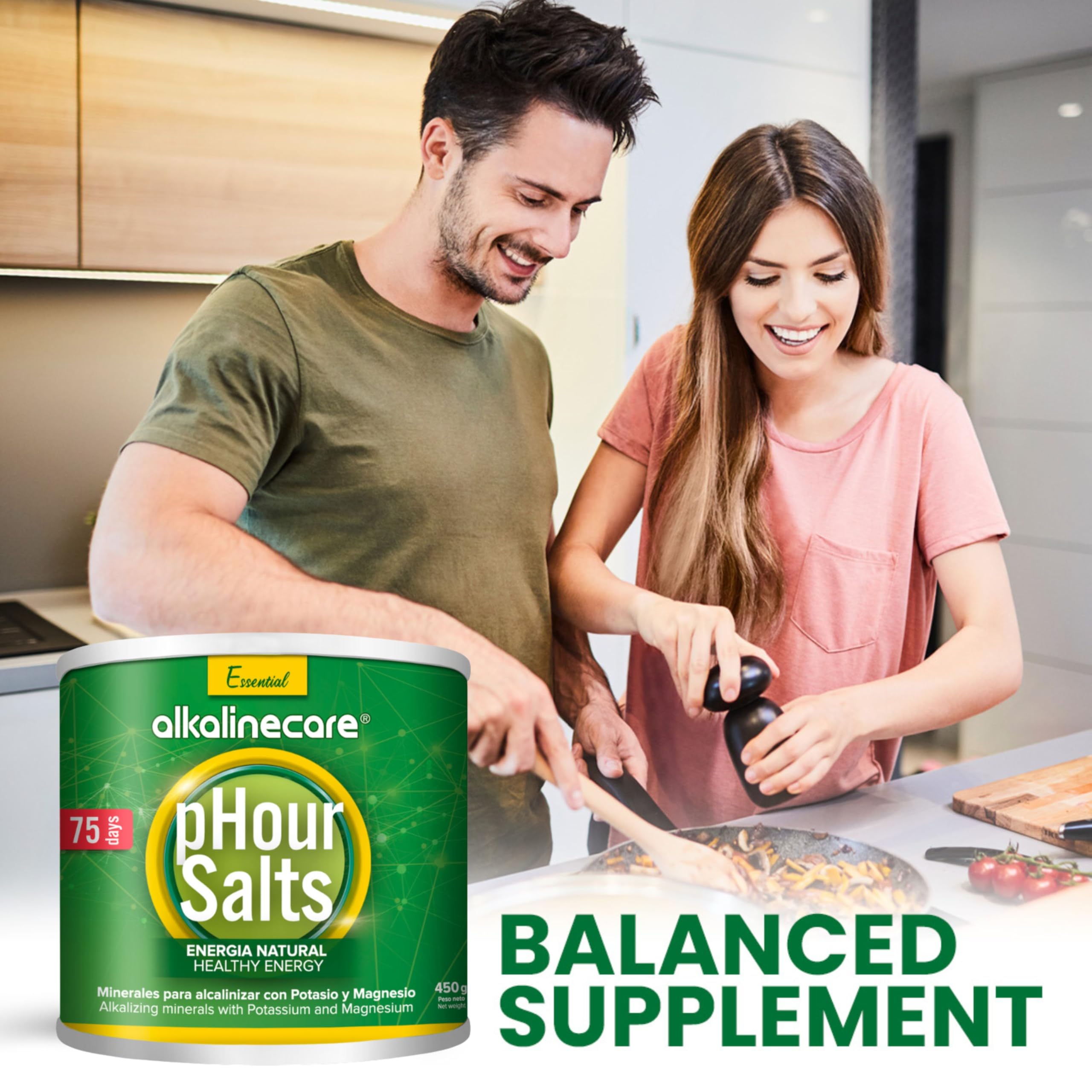 Premium Alkalinecare PHOUR Salts 476g lifestyle scene