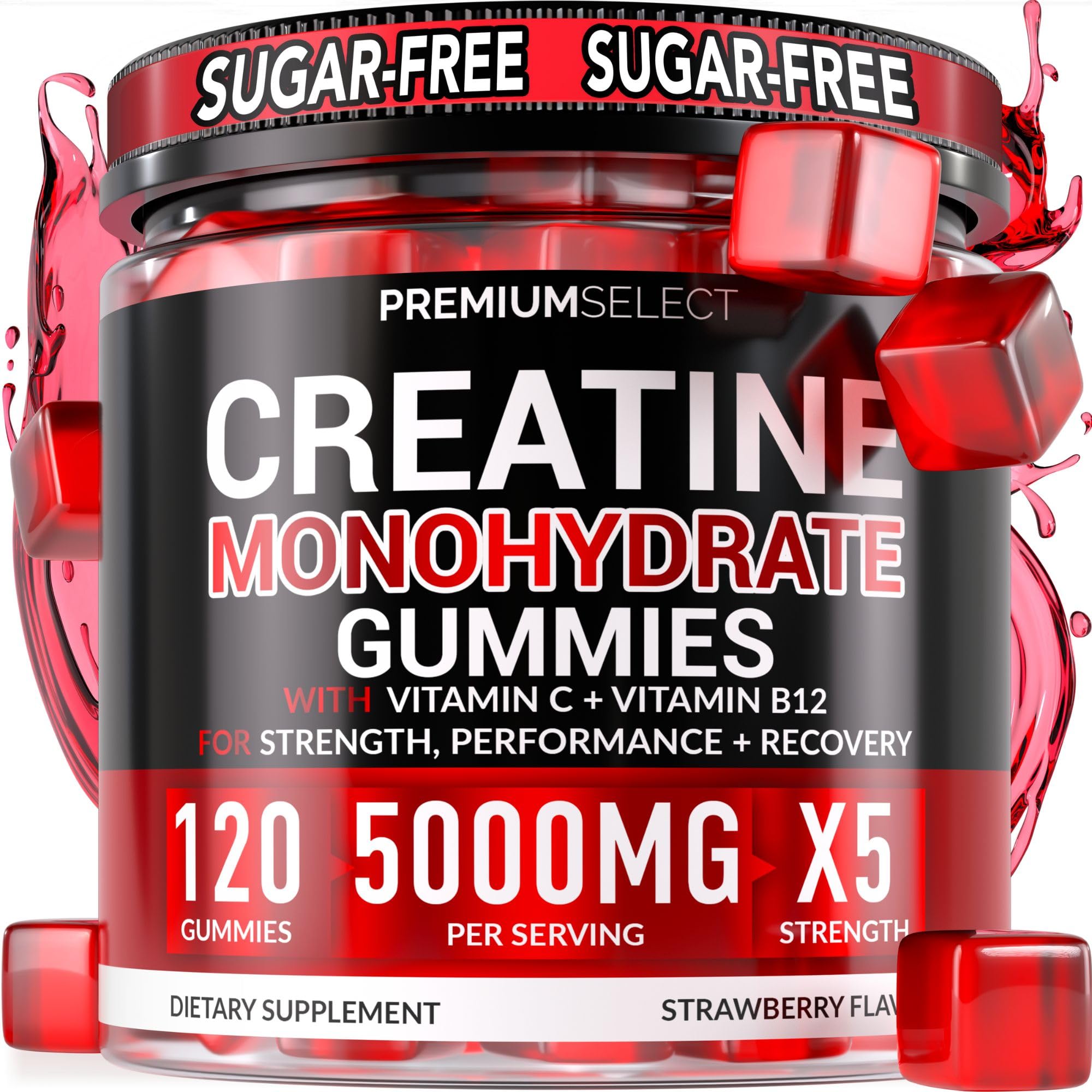 Premium Select Nutrition Creatine HCL Gummies front view