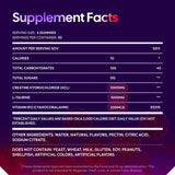 Premium Select Nutrition Creatine HCL Gummies on a workout bench