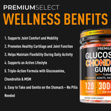 Premium Select Nutrition Glucosamine Chondroitin Gummies nutritional information