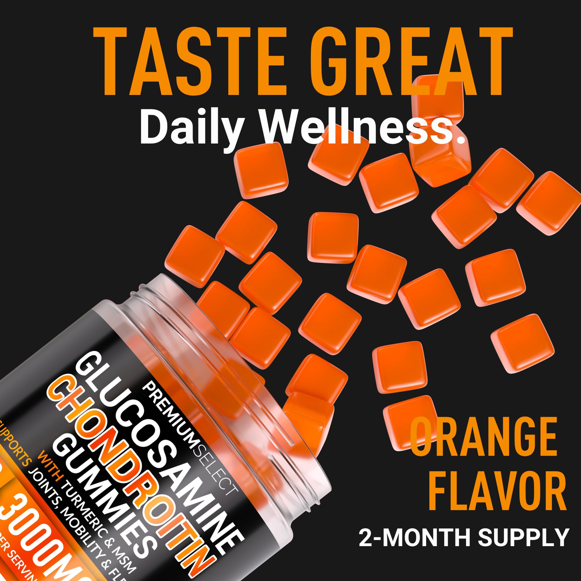 Premium Select Nutrition Glucosamine Chondroitin Gummies with fresh ingredients