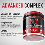 Premium Select Nutrition Vitamin B1 Gummies 500mg bottle with label