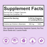 Premom Prenatal Choline capsules close-up