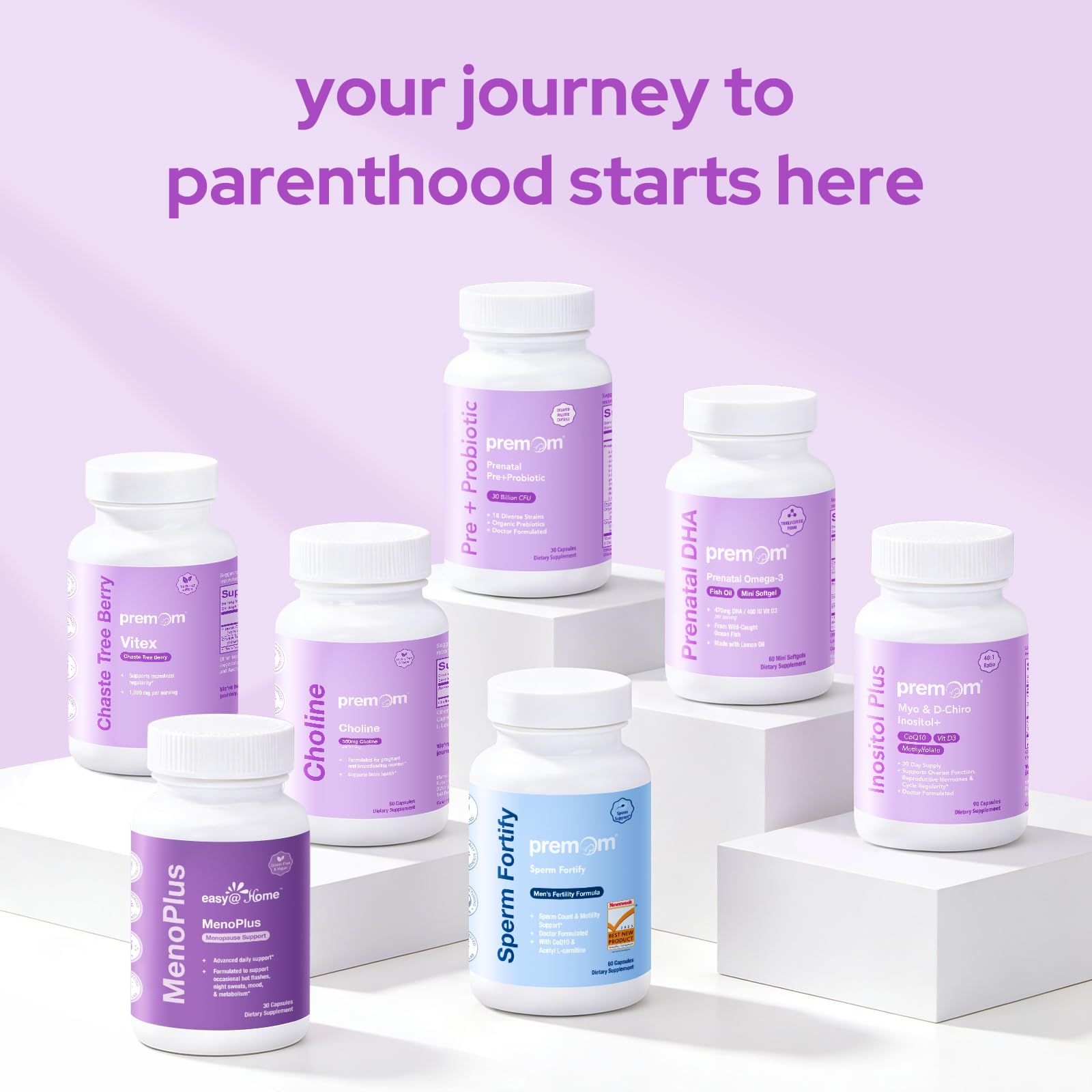 Premom Prenatal Vitamins inside a wellness routine setup