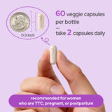 Premom Prenatal Vitamins with a meal, demonstrating usage