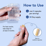 Premom Sperm Fortify capsules on a wooden table
