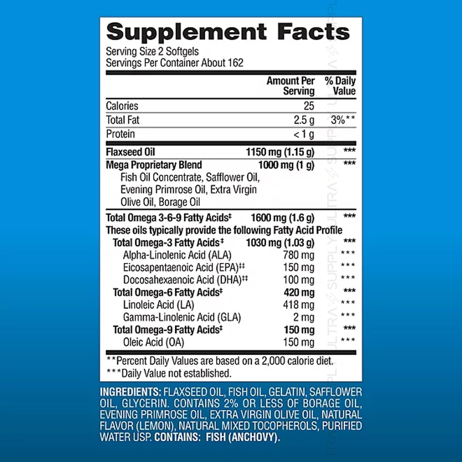Presca Omega 3-6-9 Complete Formula 490g side view