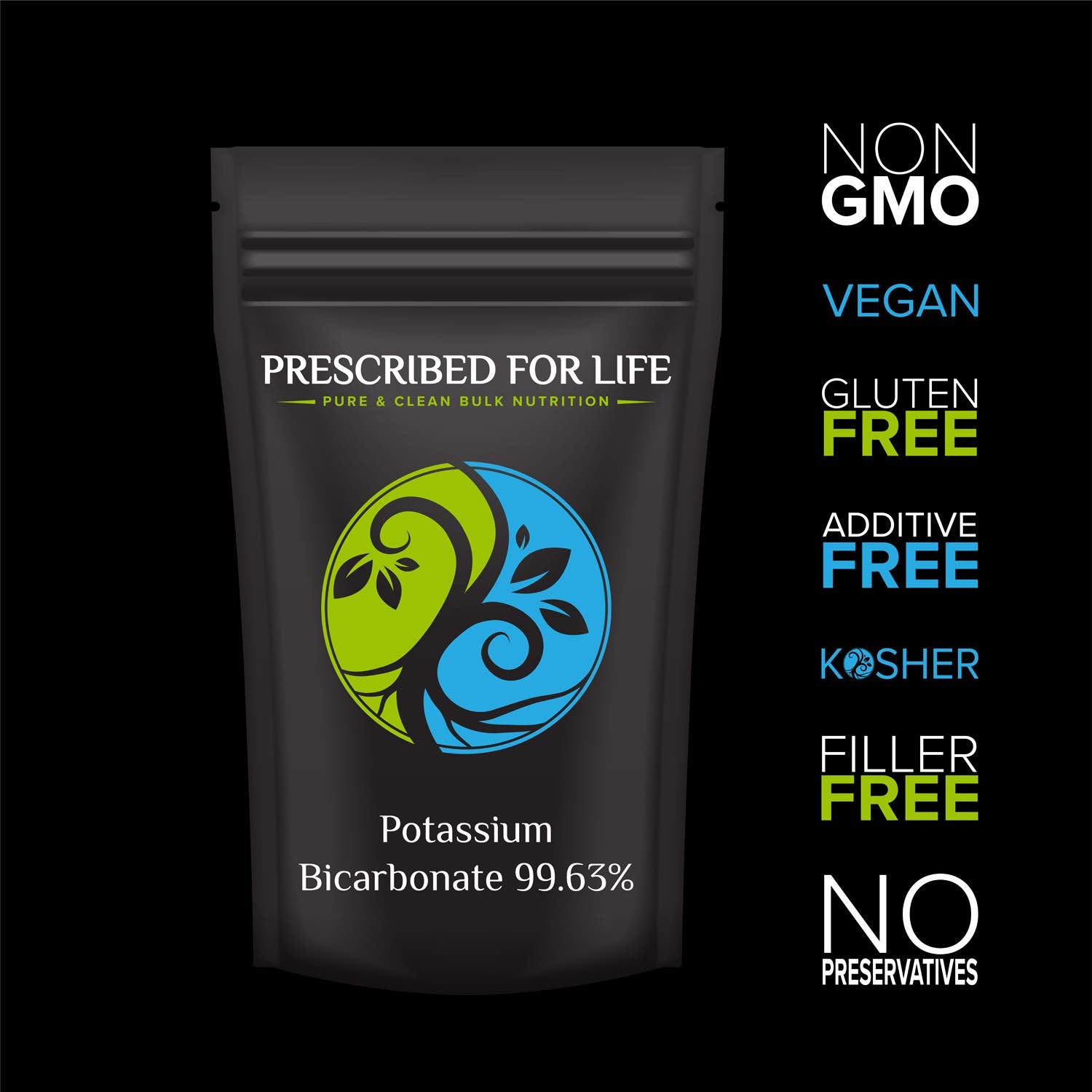 Prescribed For Life Potassium Bicarbonate Powder scoop