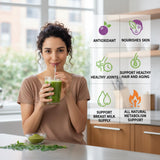 PRESERVE Moringa Powder 132g side view with nutritional information