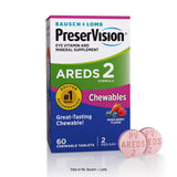 PreserVision AREDS 2 Formula Eye Vitamin 60 chewable tablets front view