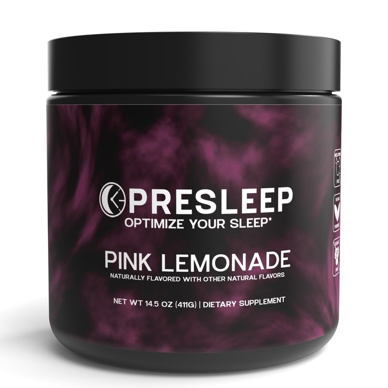 PreSleep Sleep Supplement Powder front view with packaging