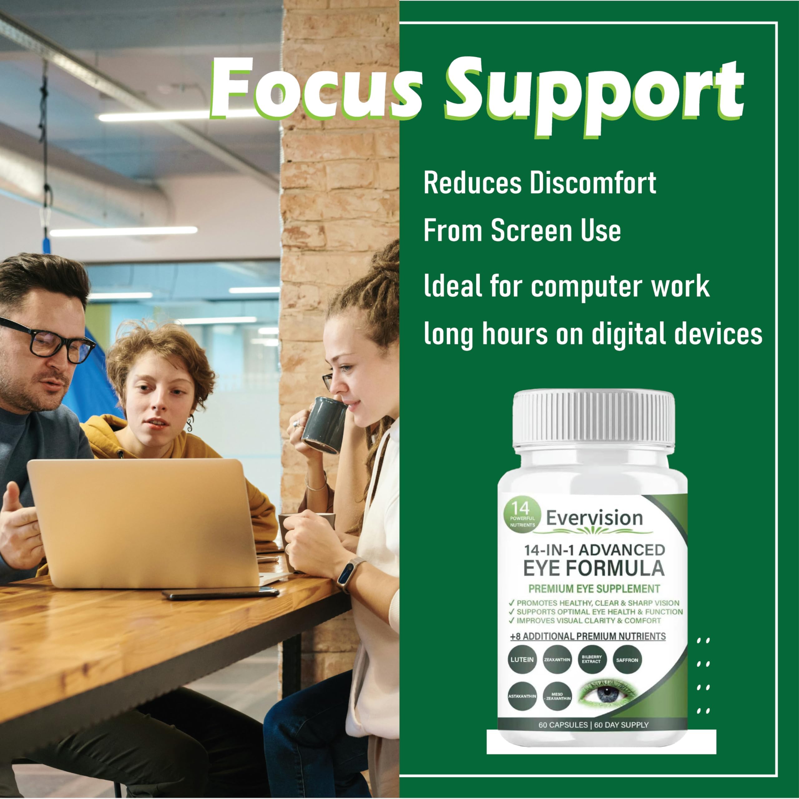 pressurepal Eye Nutrition Support Capsules packaging side view