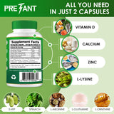 PRETANT Growth Capsules side view showing label details