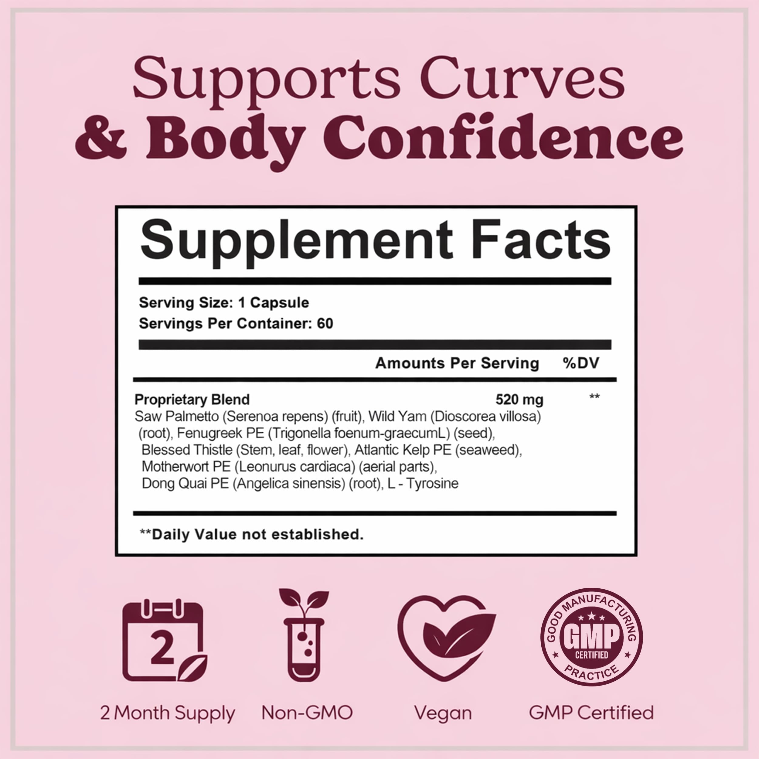 Pretty Privates Booty Builder Capsules bottle with label