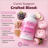 Pretty Privates Booty Builder Capsules with measuring tape