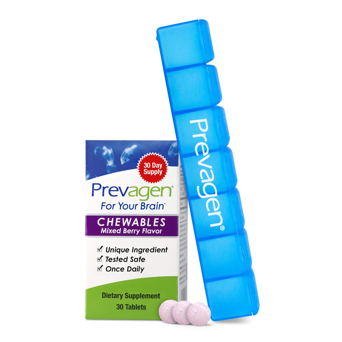 Prevagen Regular Strength Mixed Berry Chewables front view
